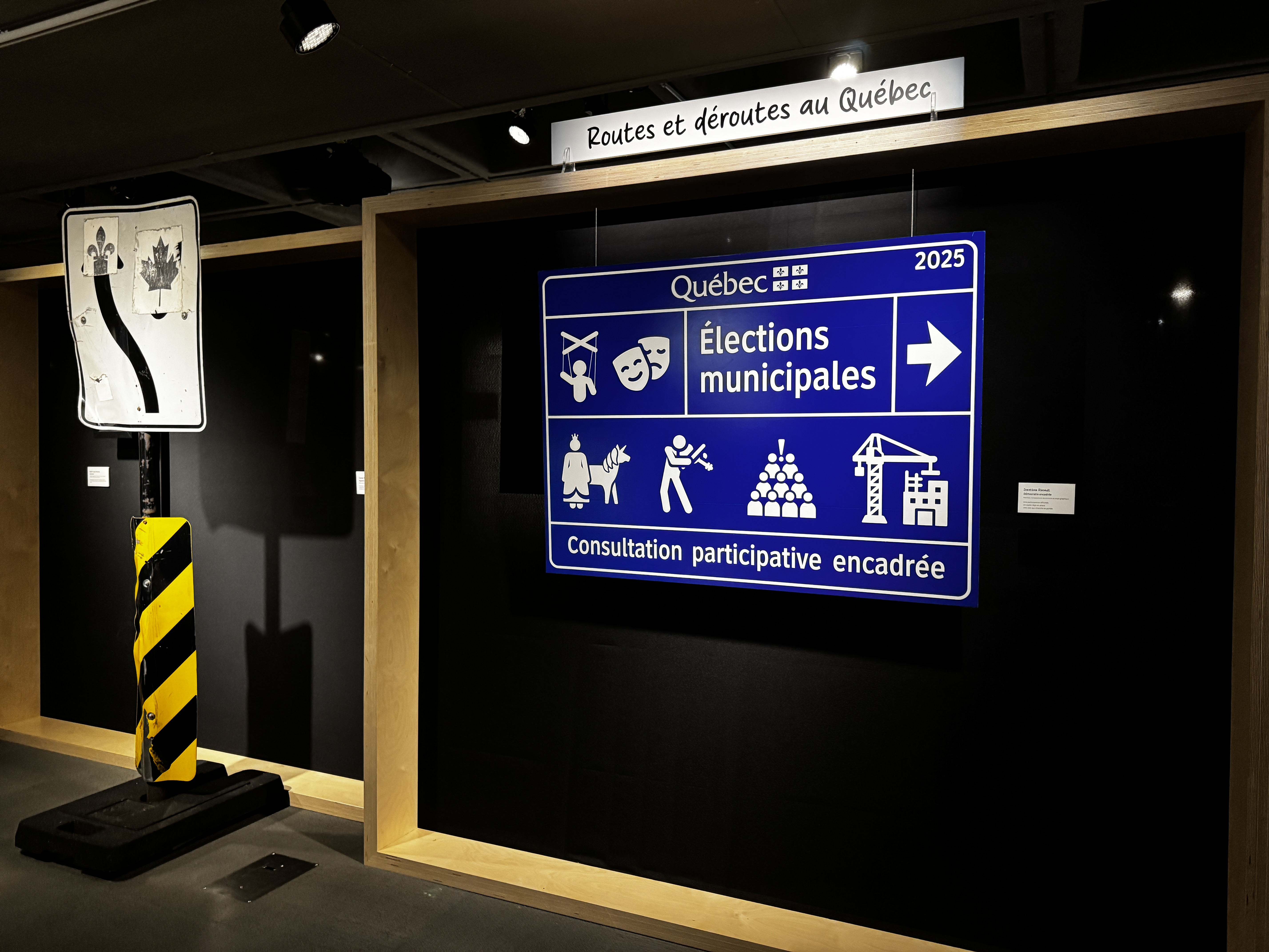 Intervention visuelle de Jonathan Rheault sur une vitrine de commerce